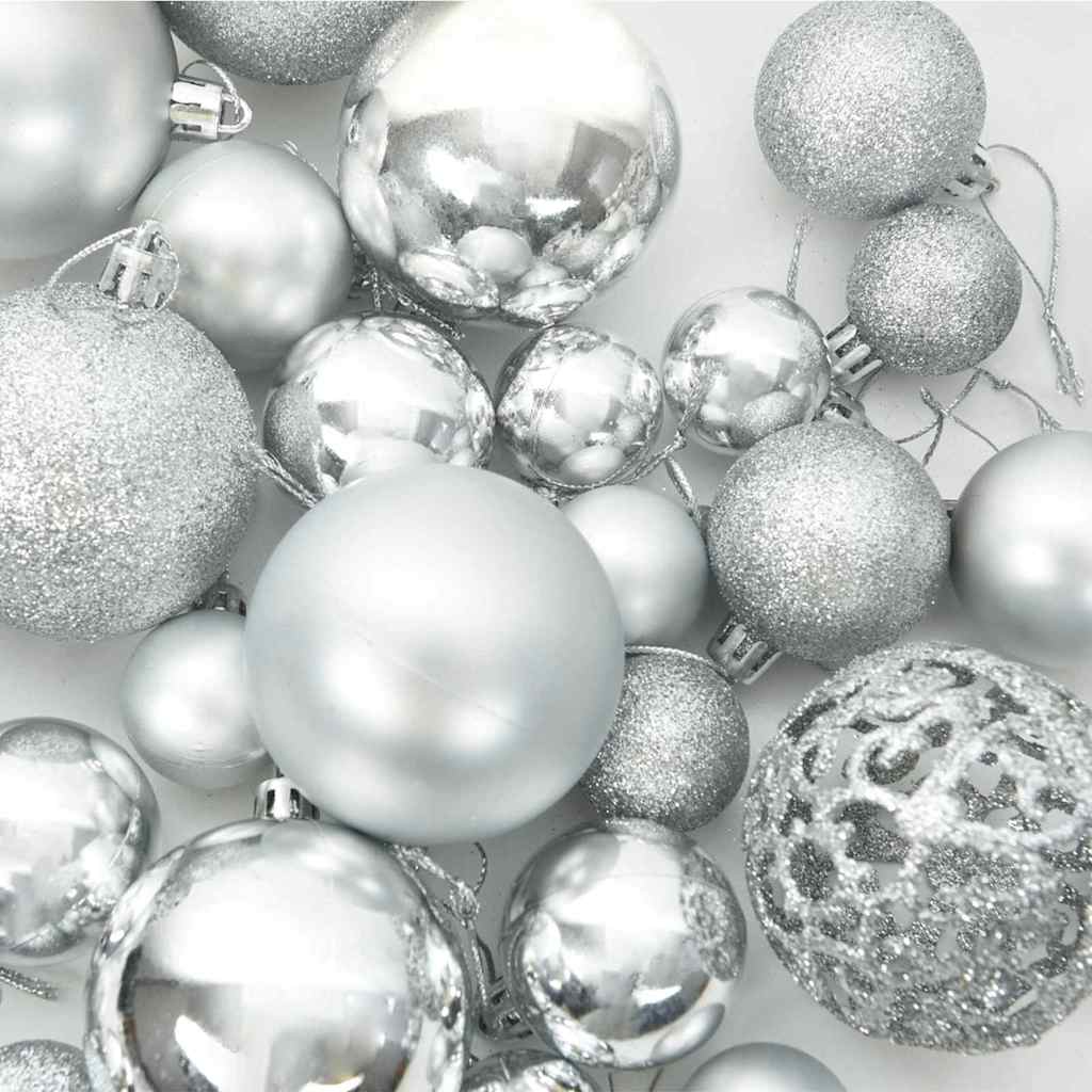 Albero di Natale Artificiale con Rami Pieghevoli Verde e Bianco