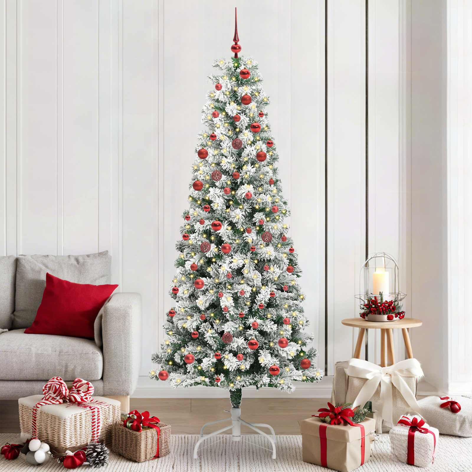 Albero di Natale Artificiale con Rami Pieghevoli 210 cm