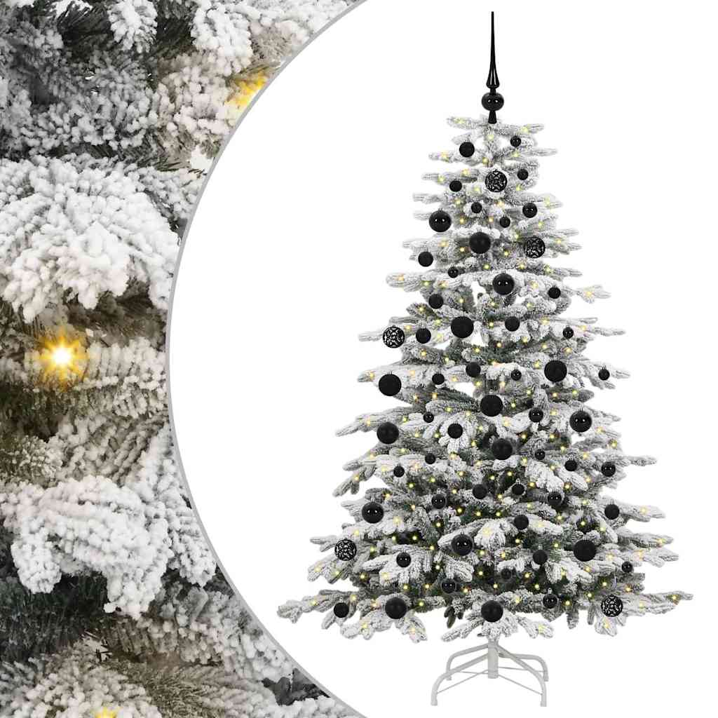 Albero di Natale Artificiale con Rami Pieghevoli Bianco 180 cm