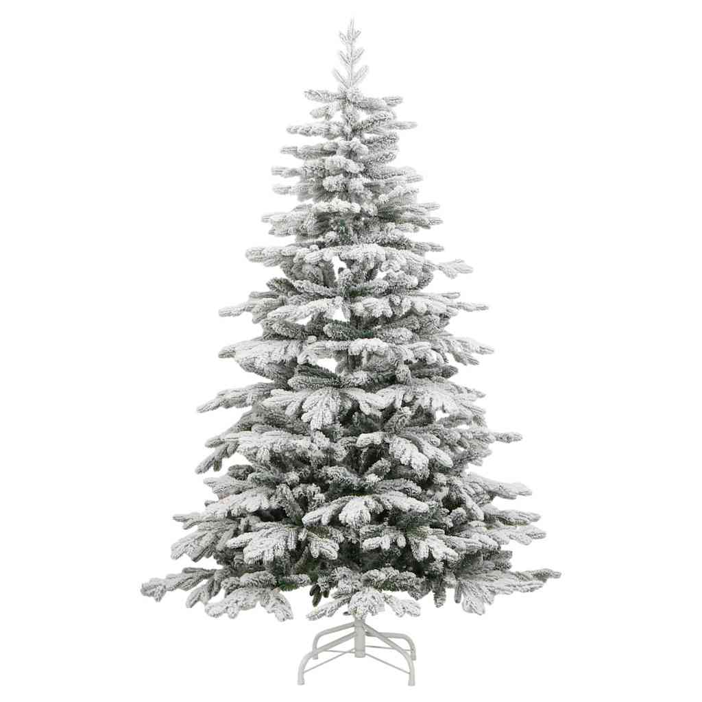 Albero di Natale Artificiale con Rami Pieghevoli Bianco 180 cm