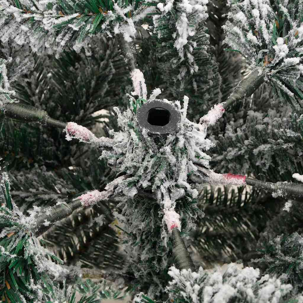 Albero di Natale Artificiale con Rami Pieghevoli Bianco 210 cm