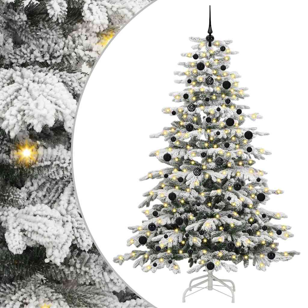 Albero di Natale Artificiale con Rami Pieghevoli Bianco 240 cm