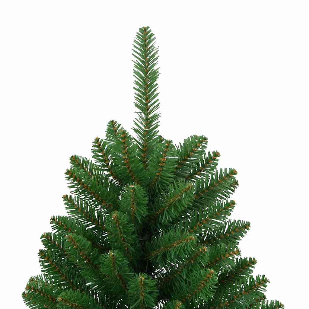 Albero di Natale artificiale 120 cm 150 LED Bianco caldo Verde