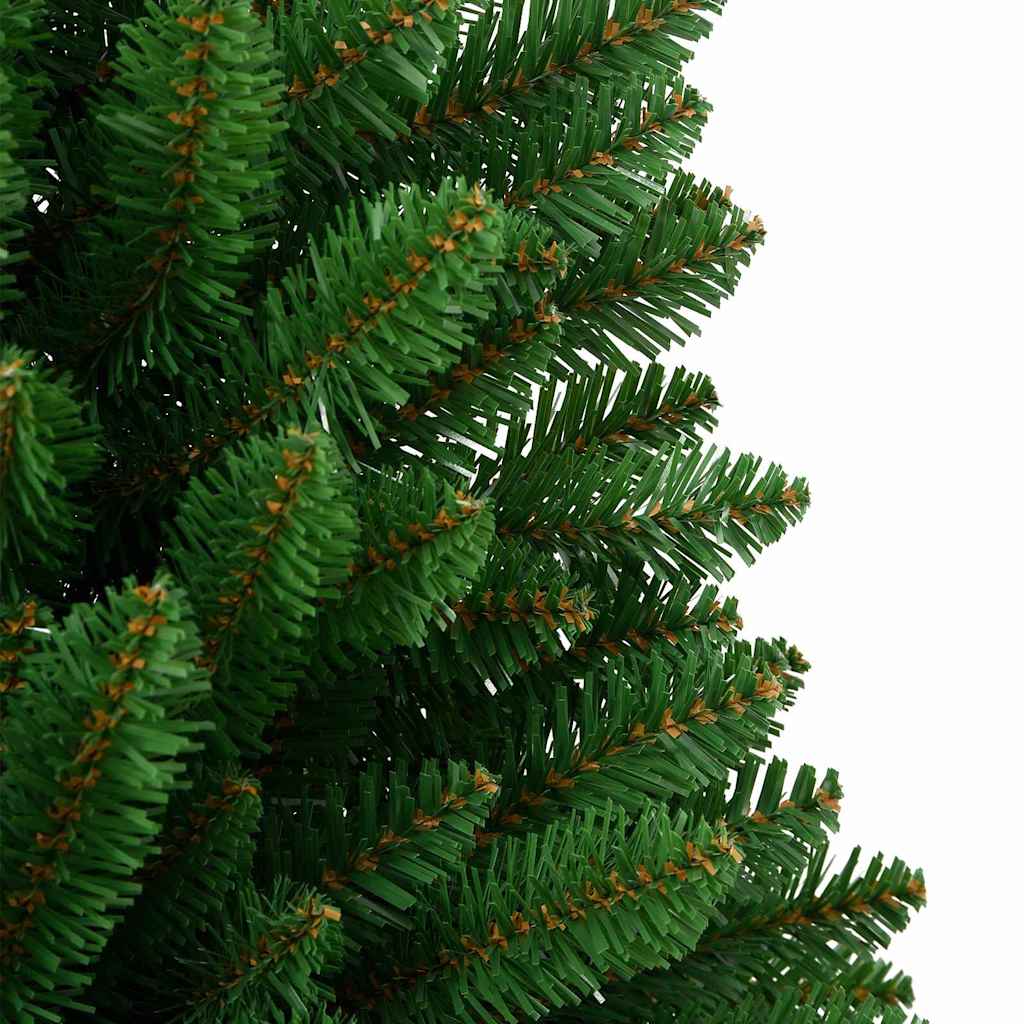 Albero di Natale artificiale 120 cm 150 LED Bianco caldo Verde