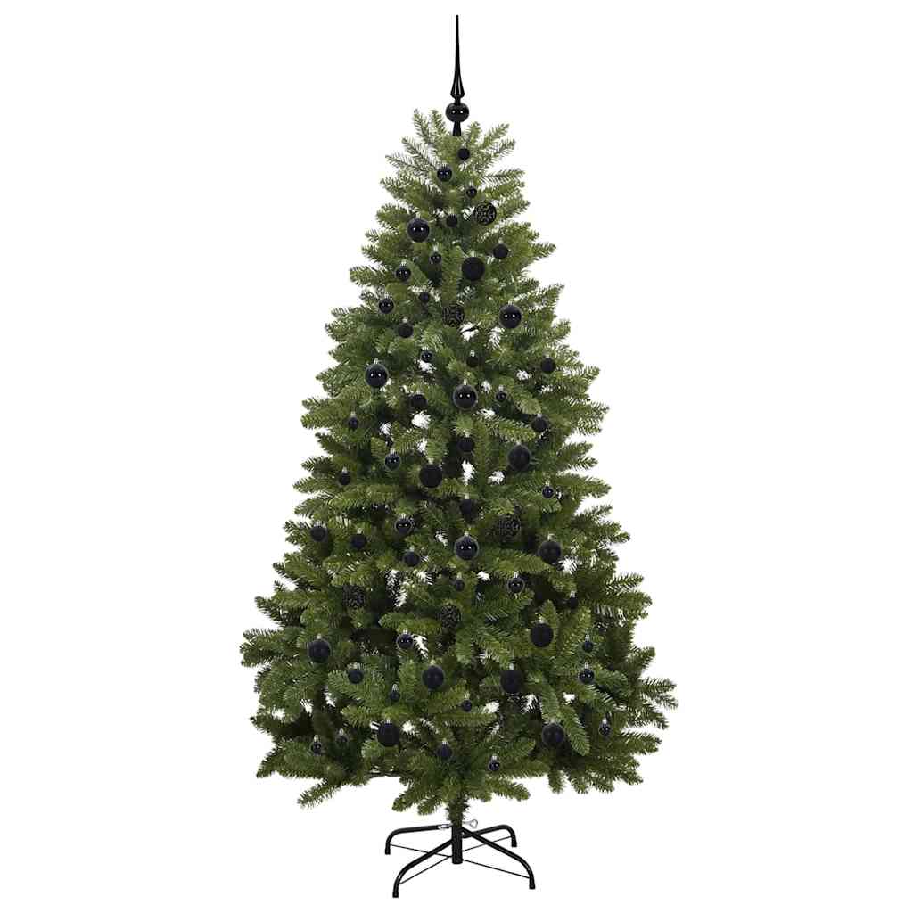 Albero di Natale artificiale 210 cm 300 LED Bianco caldo Verde