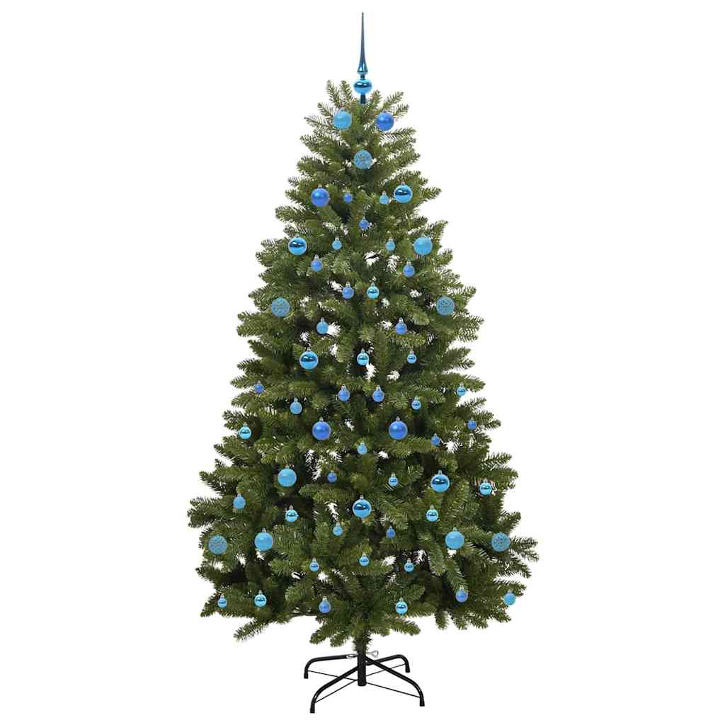 Albero di Natale artificiale 210 cm 300 LED Bianco caldo Verde