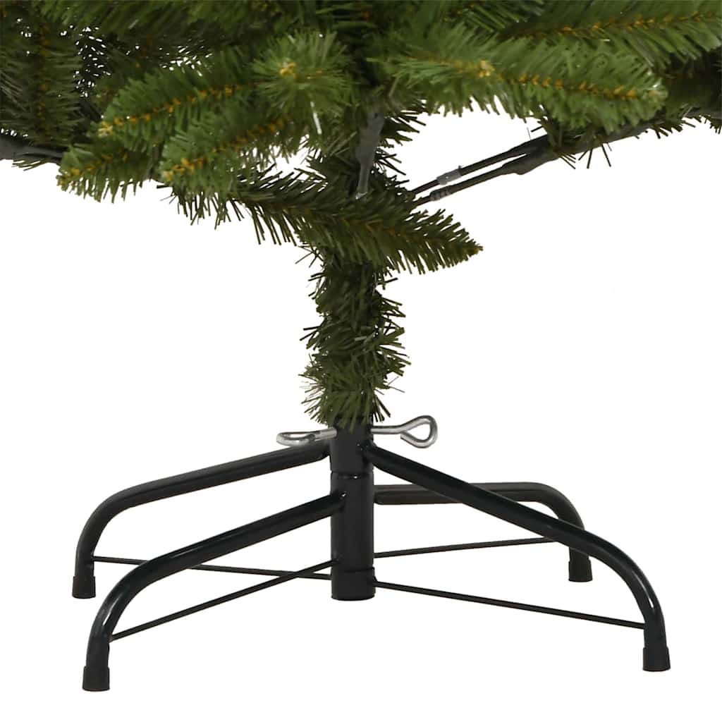 Albero di Natale artificiale 210 cm 300 LED Bianco caldo Verde