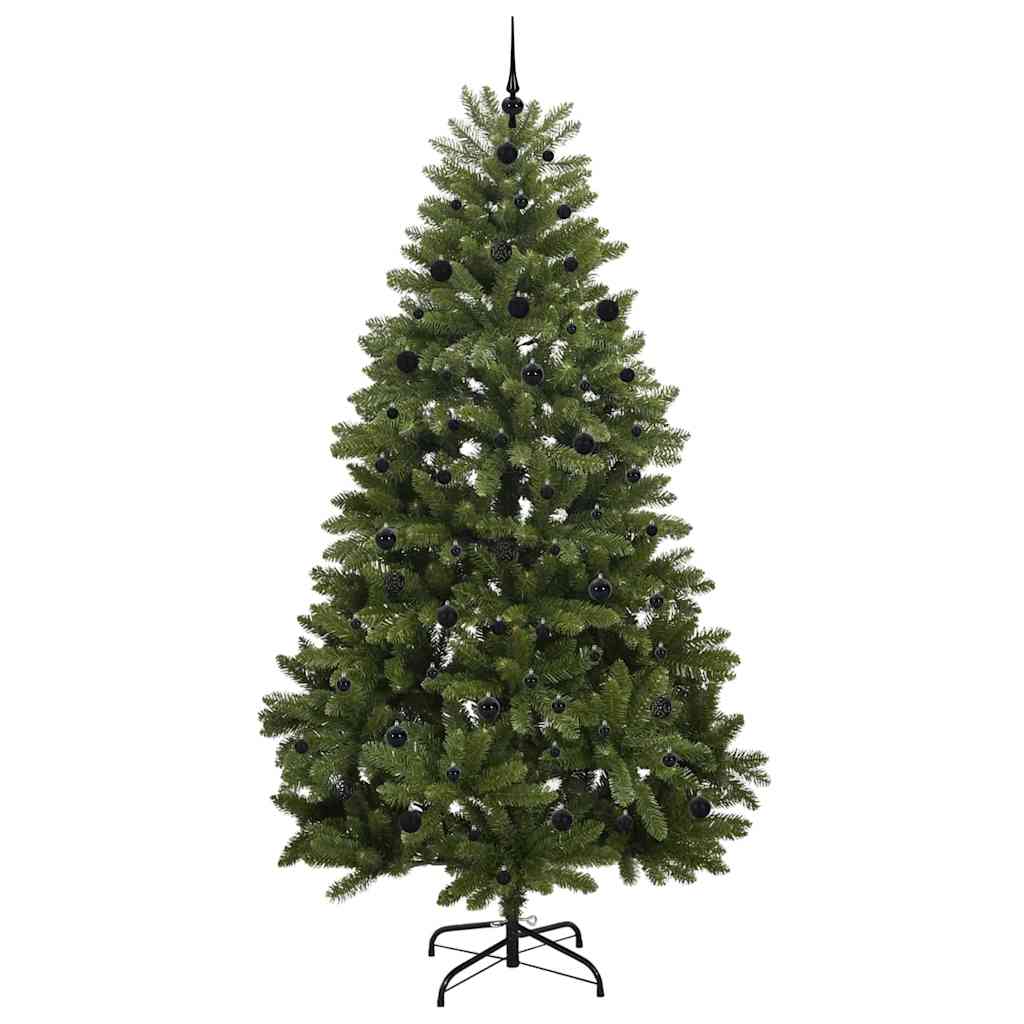 Albero di Natale artificiale 240 cm 300 LED Bianco caldo Verde