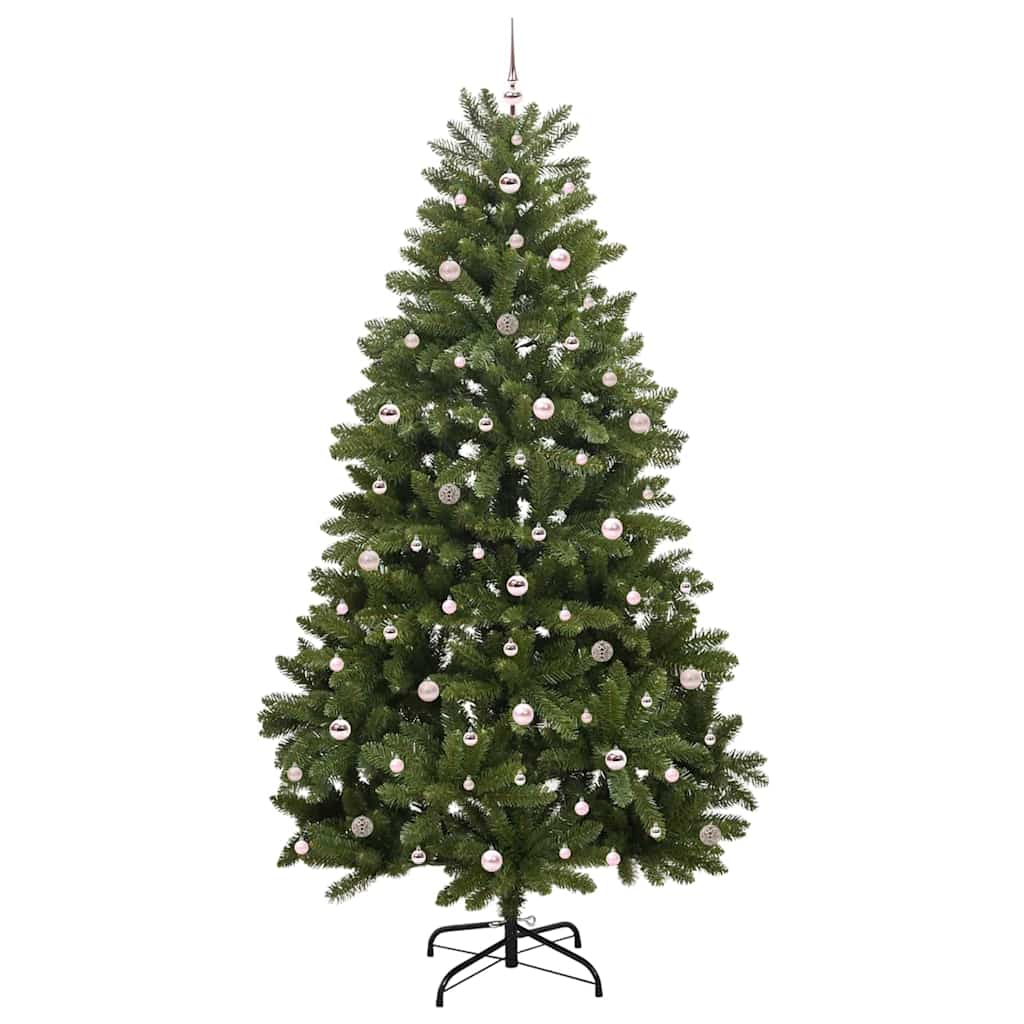 Albero di Natale artificiale 270 cm 300 LED Bianco caldo Verde