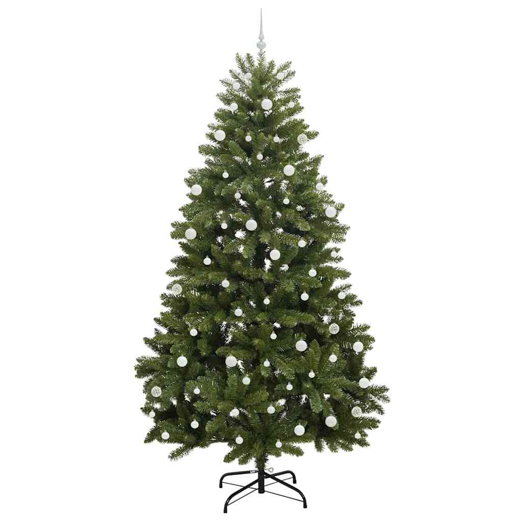 Albero di Natale artificiale 270 cm 300 LED Bianco caldo Verde