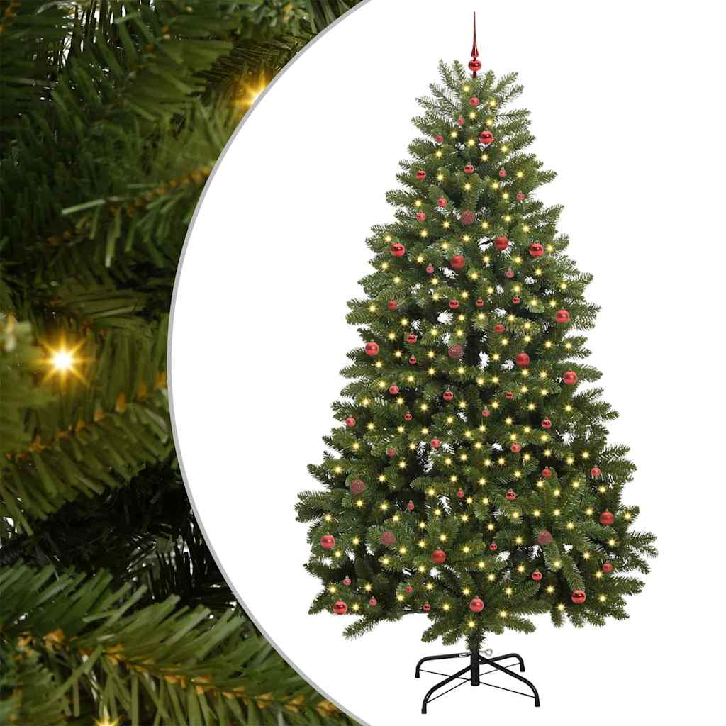 Albero di Natale artificiale 300 cm 300 LED Bianco caldo Verde