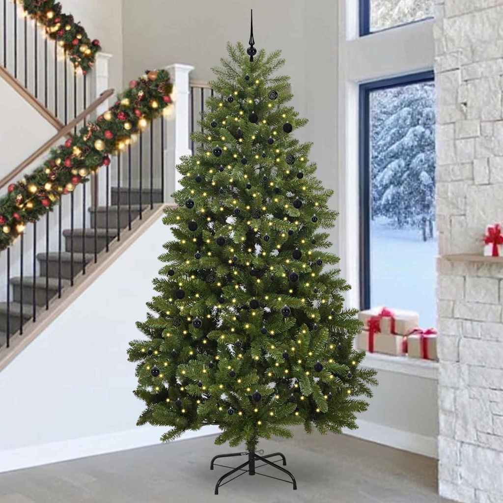 Albero di Natale artificiale 300 cm 300 LED Bianco caldo Verde