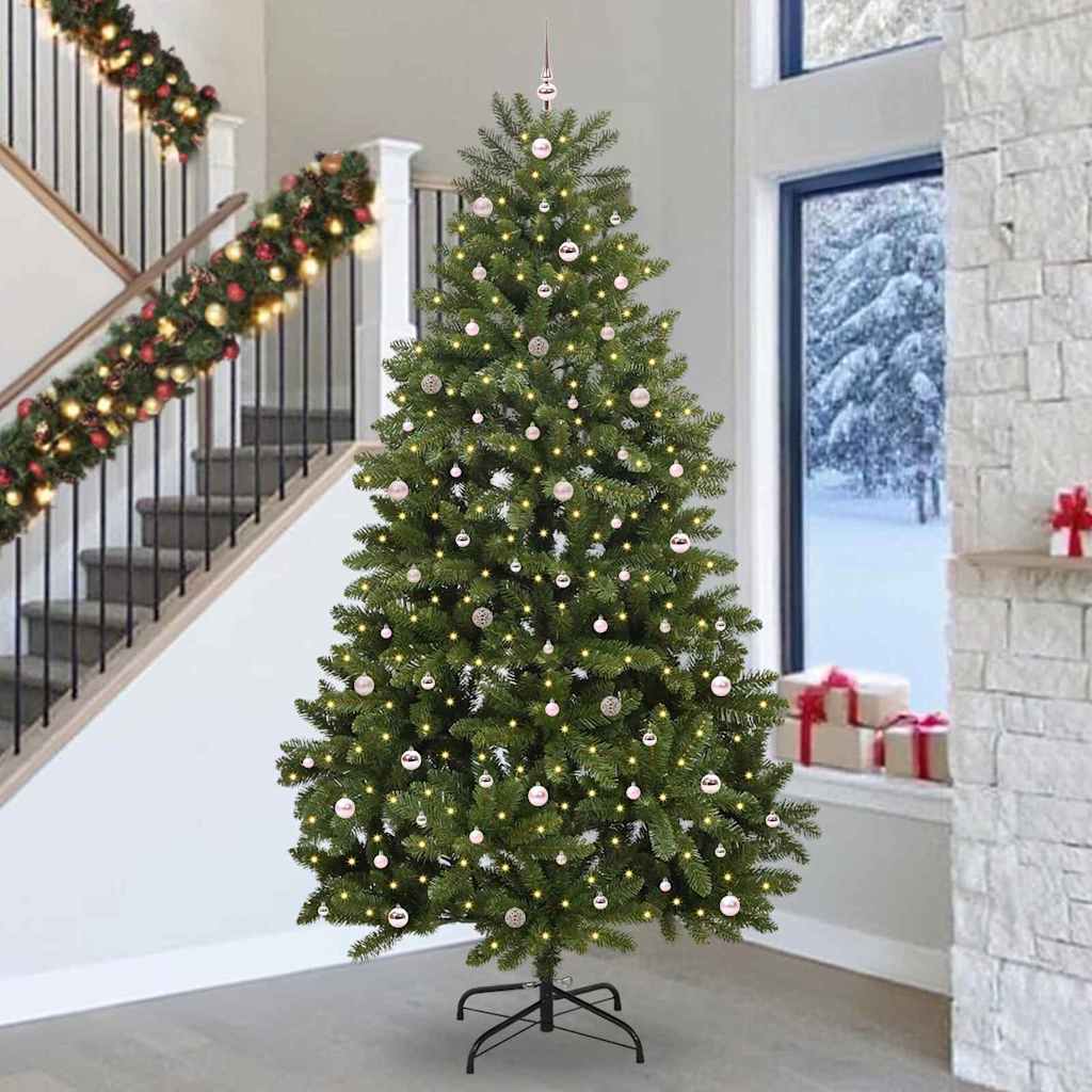 Albero di Natale artificiale 300 cm 300 LED Bianco caldo Verde