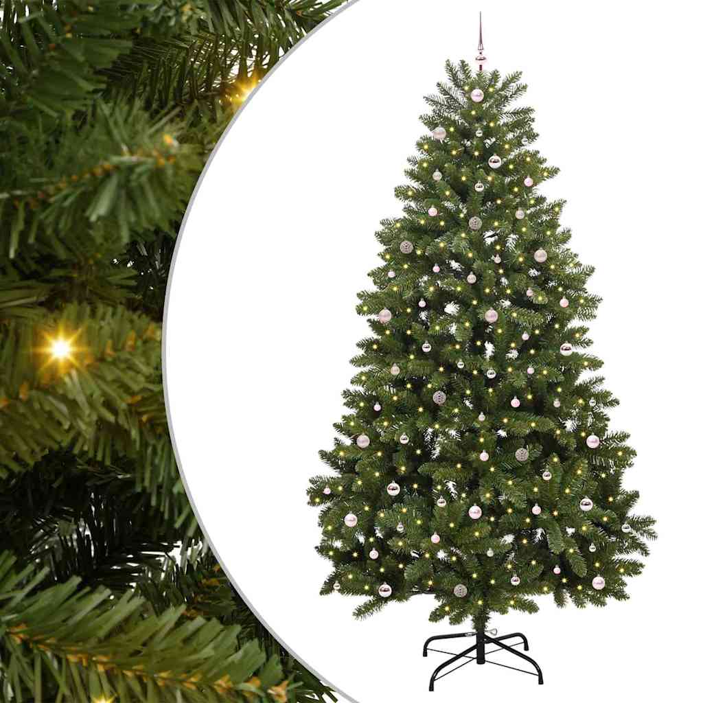 Albero di Natale artificiale 300 cm 300 LED Bianco caldo Verde