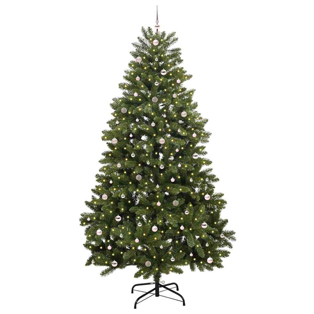 Albero di Natale artificiale 300 cm 300 LED Bianco caldo Verde