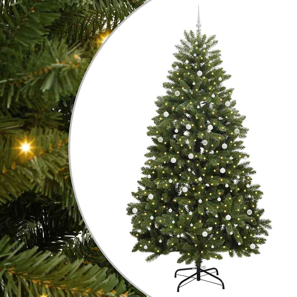 Albero di Natale artificiale 300 cm 300 LED Bianco caldo Verde