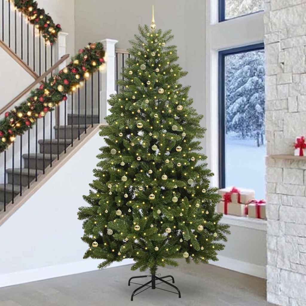 Albero di Natale artificiale 300 cm 300 LED Bianco caldo Verde
