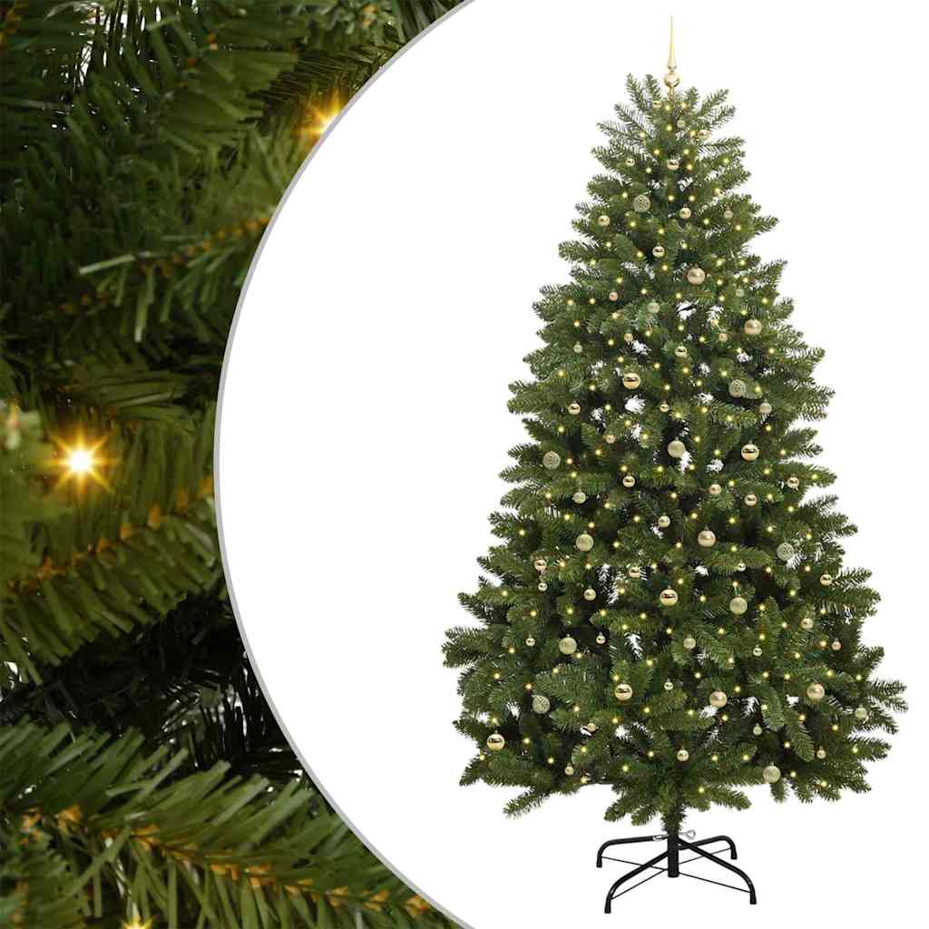 Albero di Natale artificiale 300 cm 300 LED Bianco caldo Verde