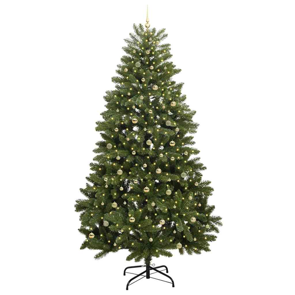 Albero di Natale artificiale 300 cm 300 LED Bianco caldo Verde