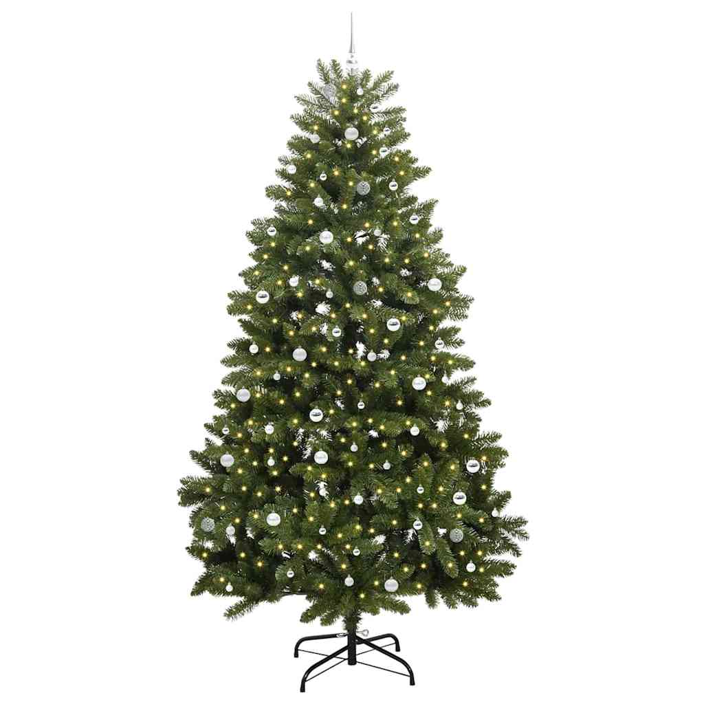 Albero di Natale artificiale 300 cm 300 LED Bianco caldo Verde