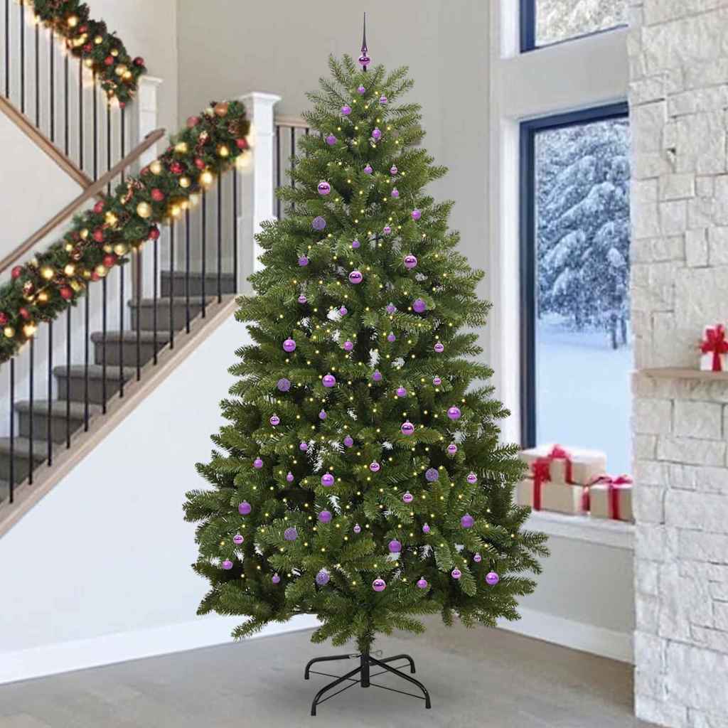 Albero di Natale artificiale 300 cm 300 LED Bianco caldo Verde