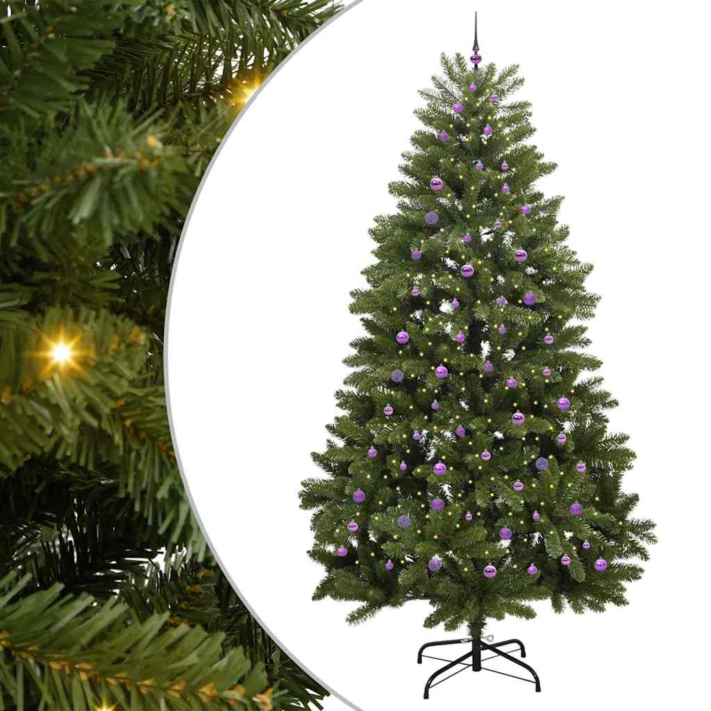 Albero di Natale artificiale 300 cm 300 LED Bianco caldo Verde