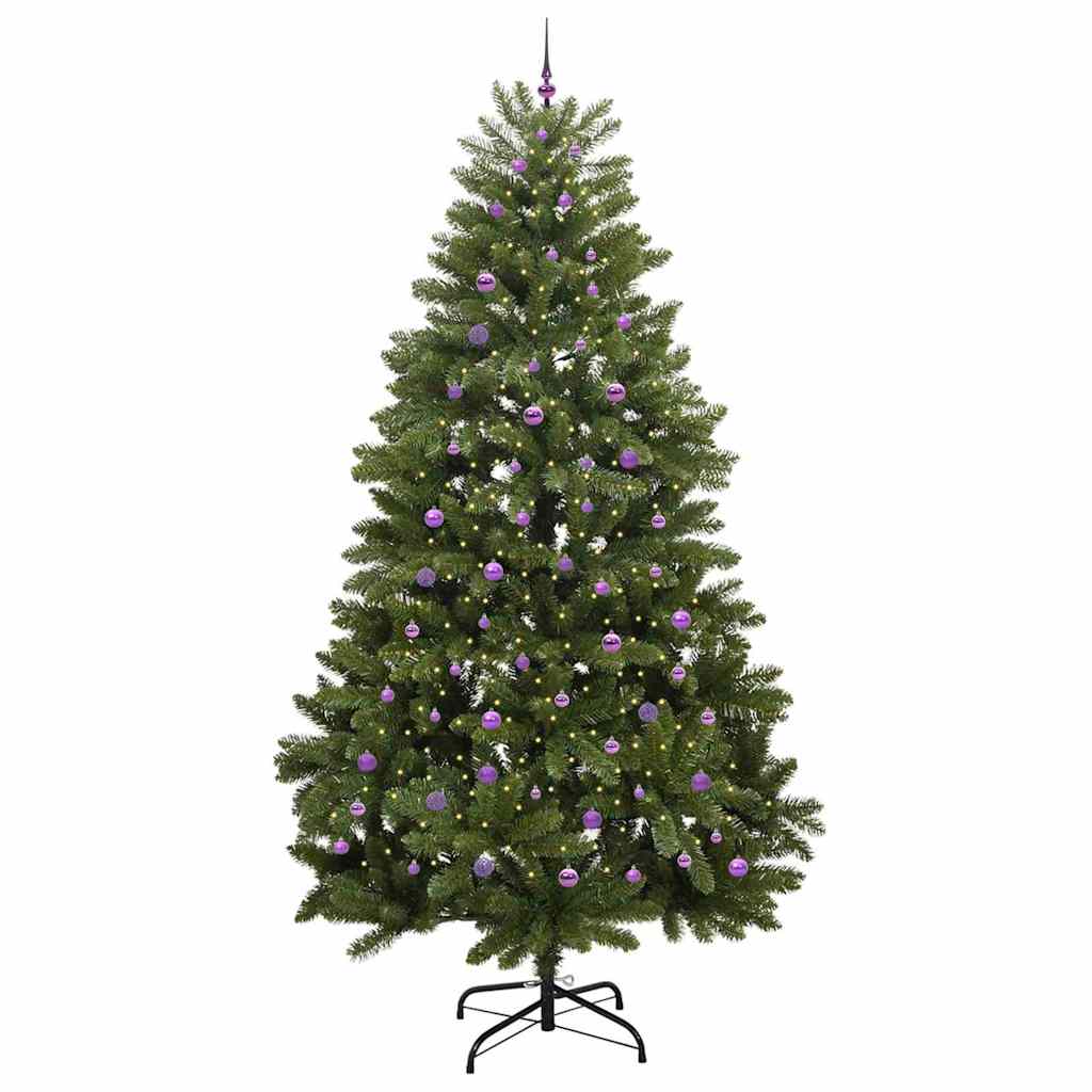 Albero di Natale artificiale 300 cm 300 LED Bianco caldo Verde