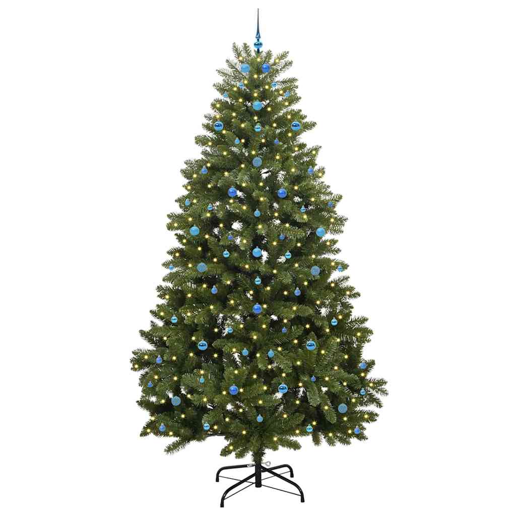 Albero di Natale artificiale 300 cm 300 LED Bianco caldo Verde
