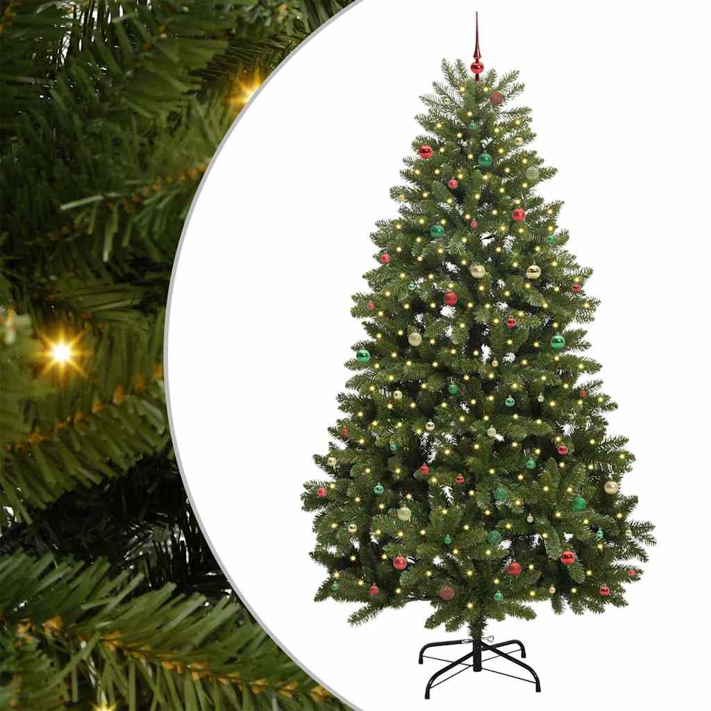 Albero di Natale artificiale 300 cm 300 LED Bianco caldo Verde