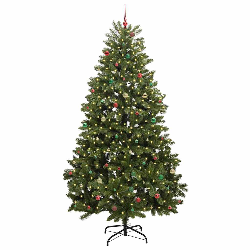 Albero di Natale artificiale 300 cm 300 LED Bianco caldo Verde