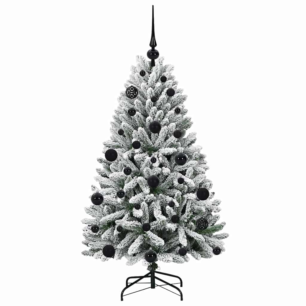 Albero di Natale artificiale 120 cm 150 LED Bianco caldo