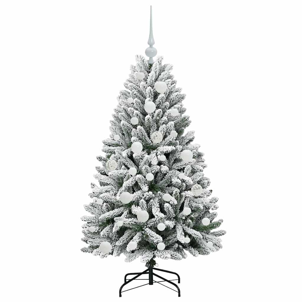 Albero di Natale artificiale 120 cm 150 LED Bianco caldo