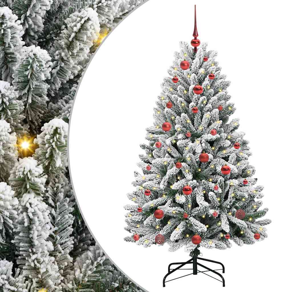 Albero di Natale artificiale 150 cm 150 LED Bianco caldo