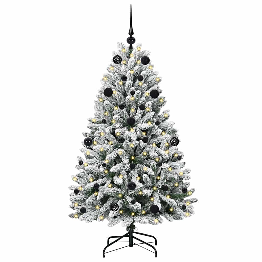 Albero di Natale artificiale 150 cm 150 LED Bianco caldo