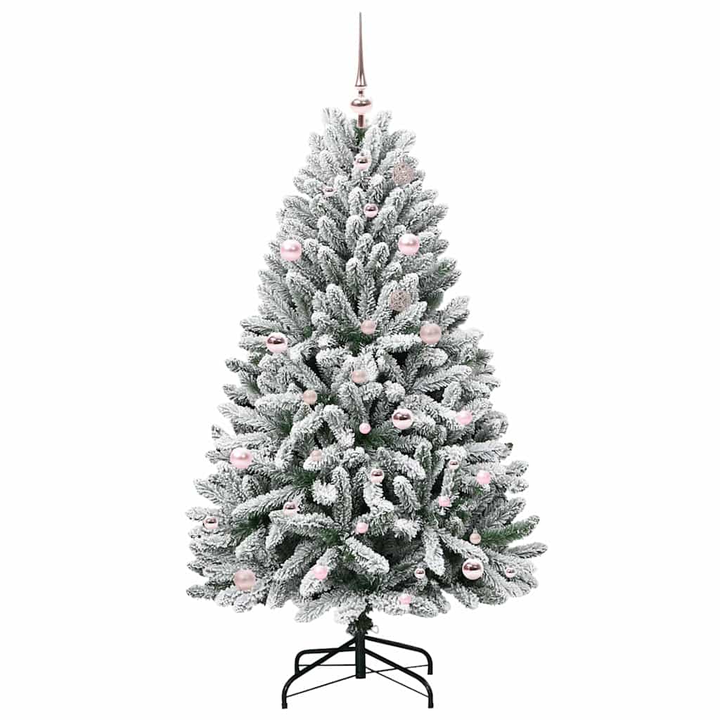 Albero di Natale artificiale 150 cm 150 LED Bianco caldo