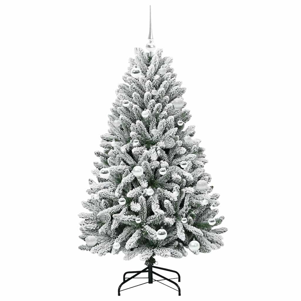 Albero di Natale artificiale 150 cm 150 LED Bianco caldo