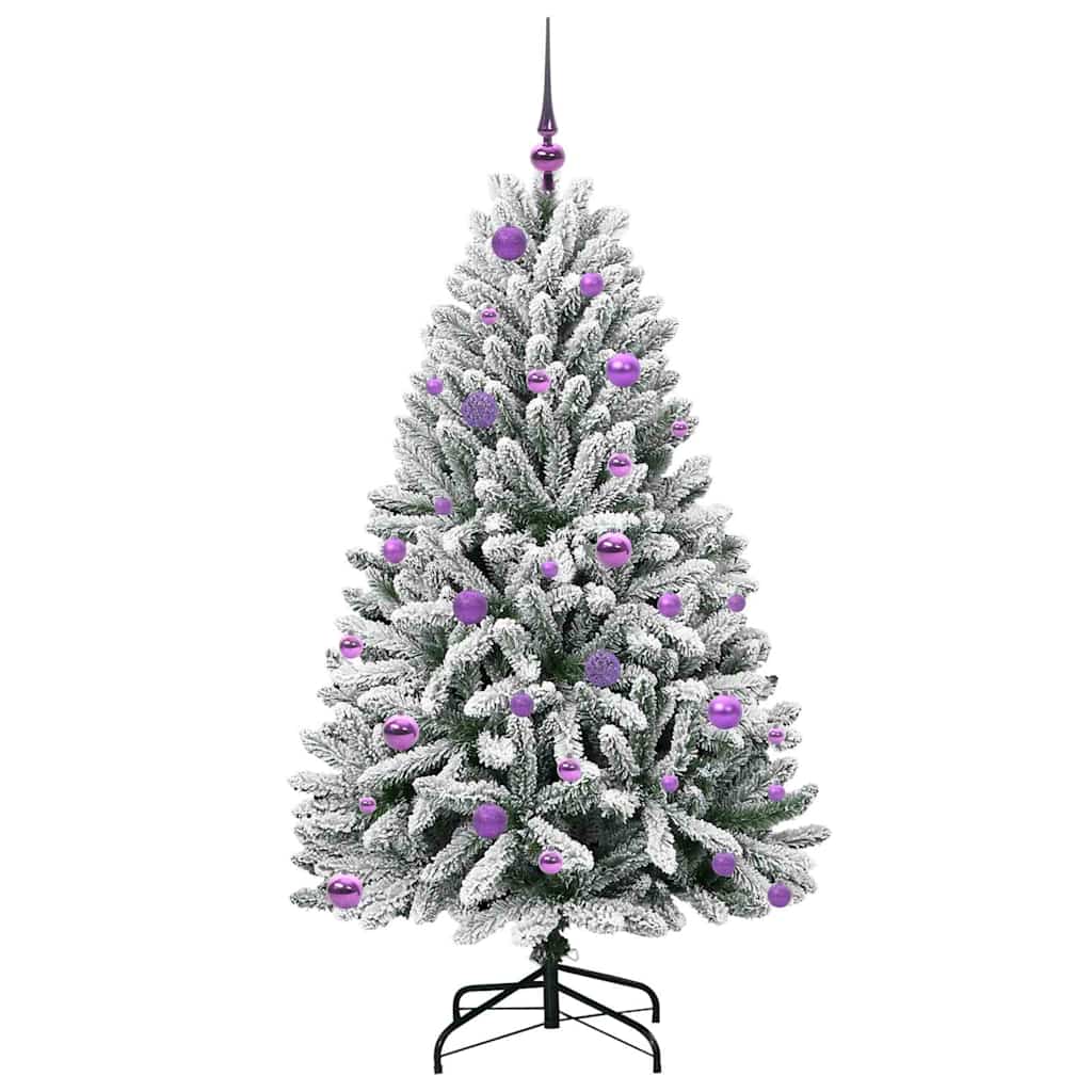 Albero di Natale artificiale 150 cm 150 LED Bianco caldo