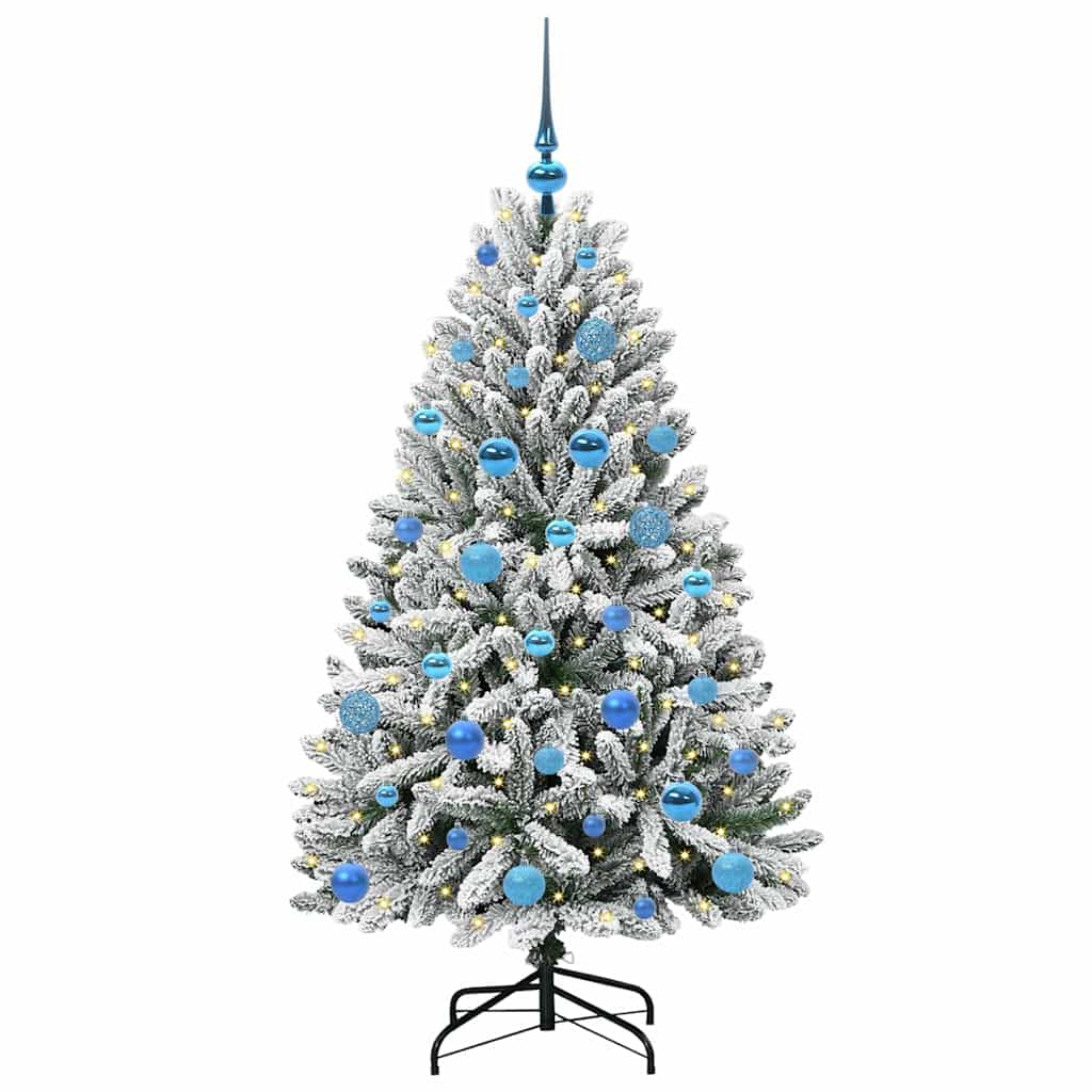 Albero di Natale artificiale 150 cm 150 LED Bianco caldo