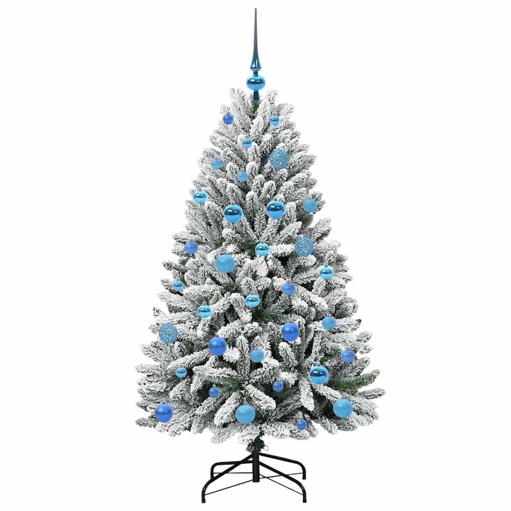 Albero di Natale artificiale 150 cm 150 LED Bianco caldo