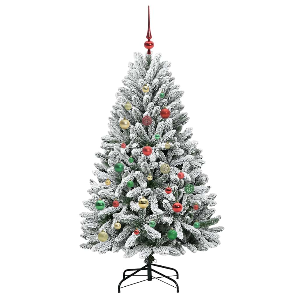 Albero di Natale artificiale 150 cm 150 LED Bianco caldo