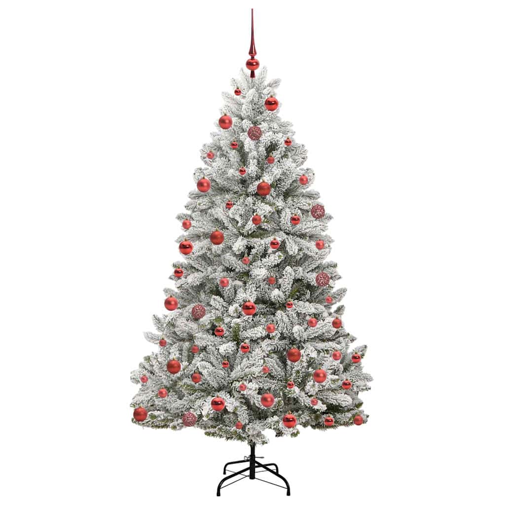 Albero di Natale artificiale 180 cm 300 LED Bianco caldo