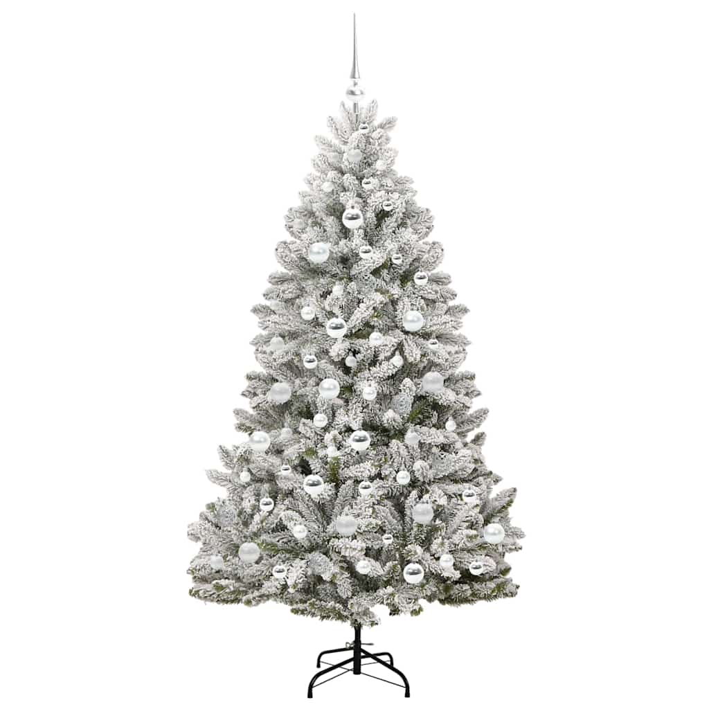 Albero di Natale artificiale 180 cm 300 LED Bianco caldo