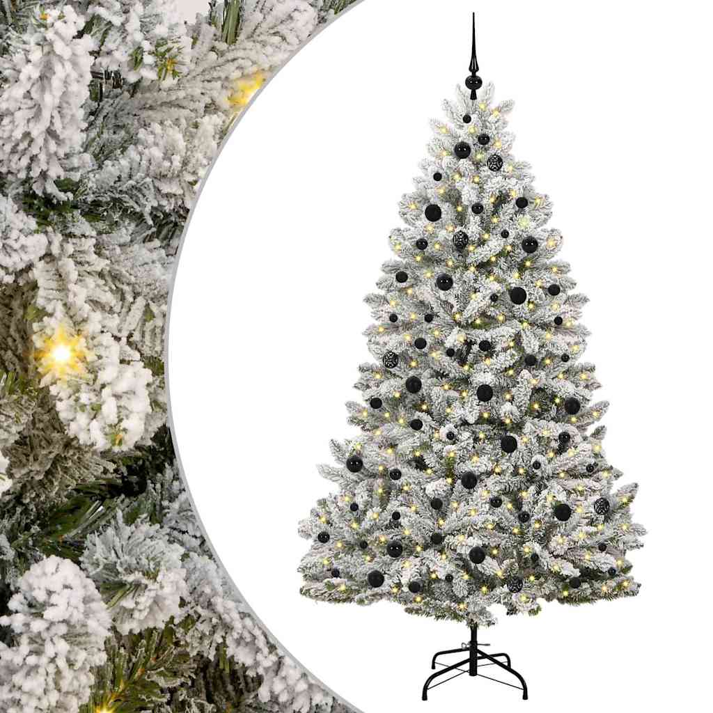 Albero di Natale artificiale 210 cm 300 LED Bianco caldo