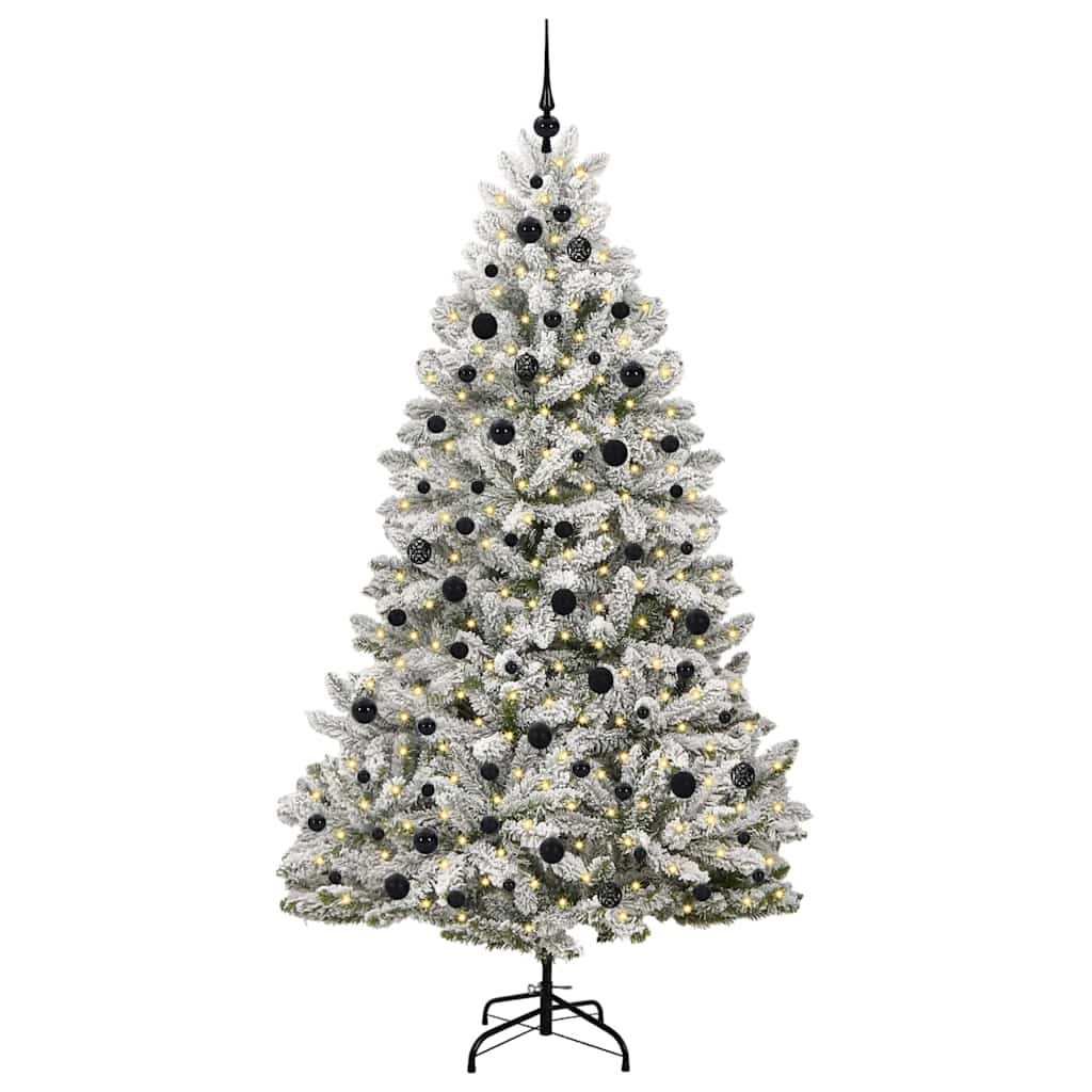 Albero di Natale artificiale 210 cm 300 LED Bianco caldo