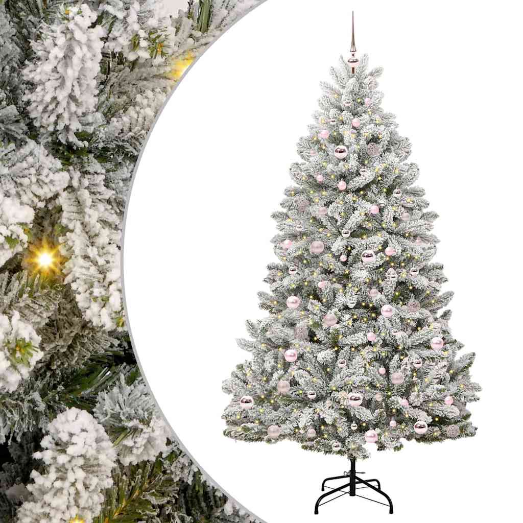 Albero di Natale artificiale 210 cm 300 LED Bianco caldo