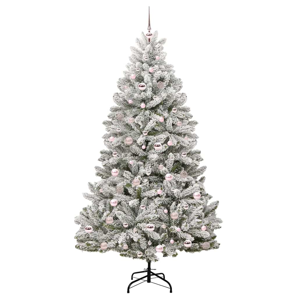 Albero di Natale artificiale 210 cm 300 LED Bianco caldo