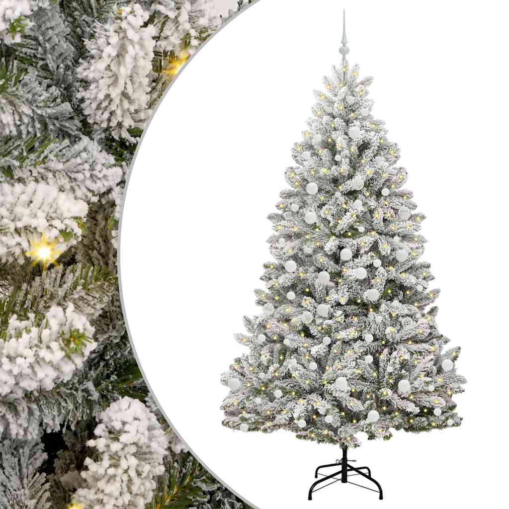 Albero di Natale artificiale 210 cm 300 LED Bianco caldo