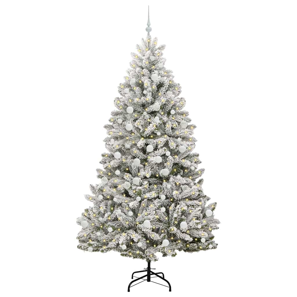 Albero di Natale artificiale 210 cm 300 LED Bianco caldo