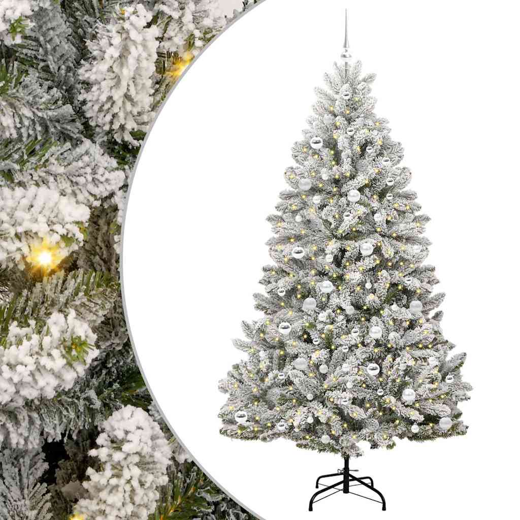 Albero di Natale artificiale 210 cm 300 LED Bianco caldo
