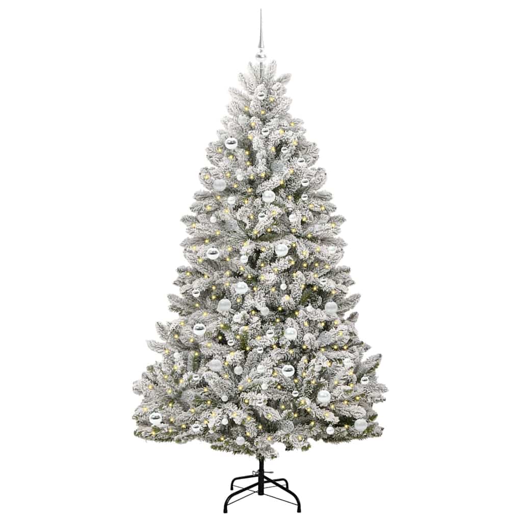 Albero di Natale artificiale 210 cm 300 LED Bianco caldo